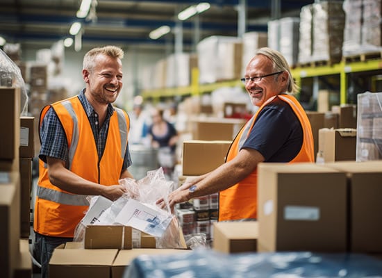 Zweimal Spass an der Arbeit als Lagerhelfer- hier alle Jobs